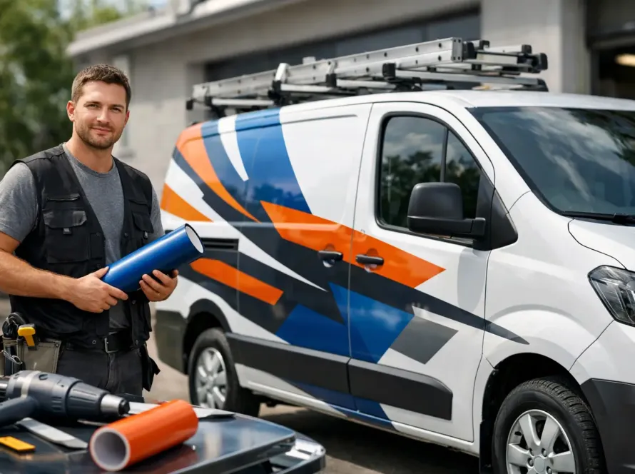 Fahrzeugbeschriftung für Handwerker, die wirkt