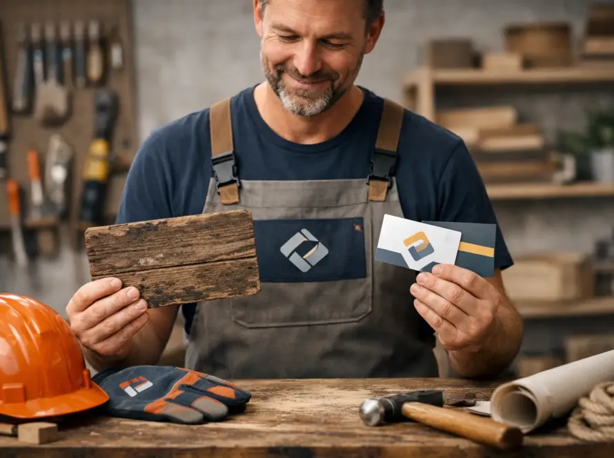 Rebranding-Beispiel: kleiner Handwerksbetrieb